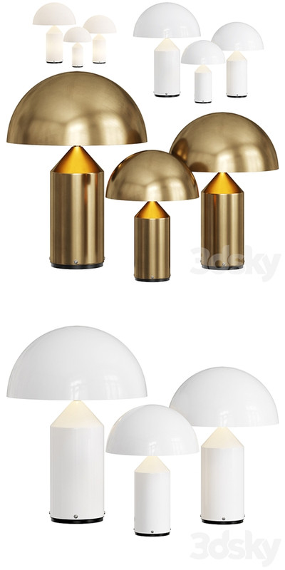 Atollo table lamp by Oluce